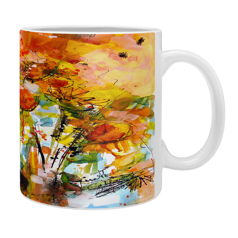 Ginette Fine Art Abstract Sunflowers Coffee Mug