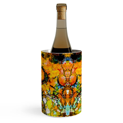 Ginette Fine Art Abstract Sunflowers Wine Chiller