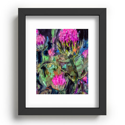 Ginette Fine Art Abstract Thistles Recessed Framing Rectangle