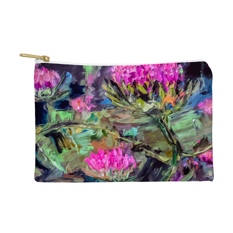Ginette Fine Art Abstract Thistles Pouch