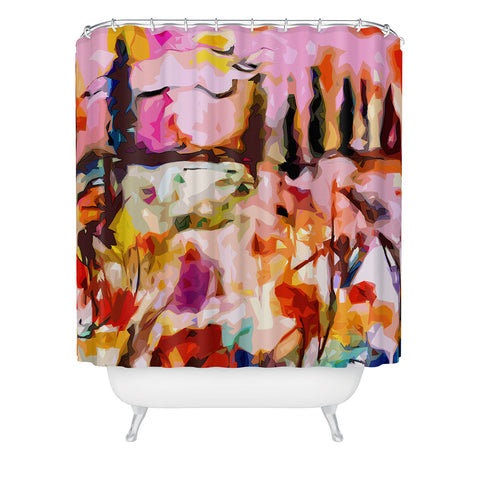 Ginette Fine Art Abstract Tuscany Shower Curtain