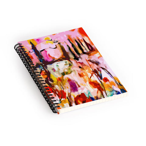 Ginette Fine Art Abstract Tuscany Spiral Notebook