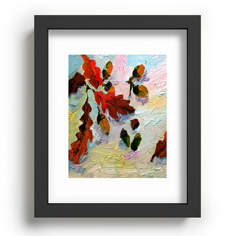 Ginette Fine Art Acorns In The Snow Recessed Framing Rectangle