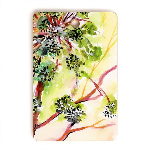 Ginette Fine Art Angelica A Modern Herbal Cutting Board Rectangle