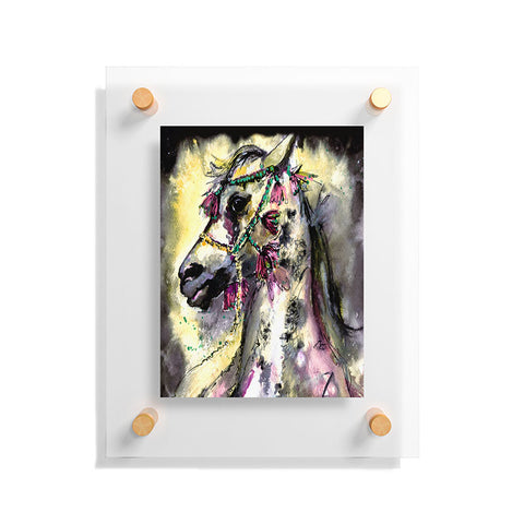 Ginette Fine Art Arabian Stallion With Headdress Floating Acrylic Print