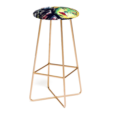 Ginette Fine Art At The Moulin Rouge Abstract Bar Stool