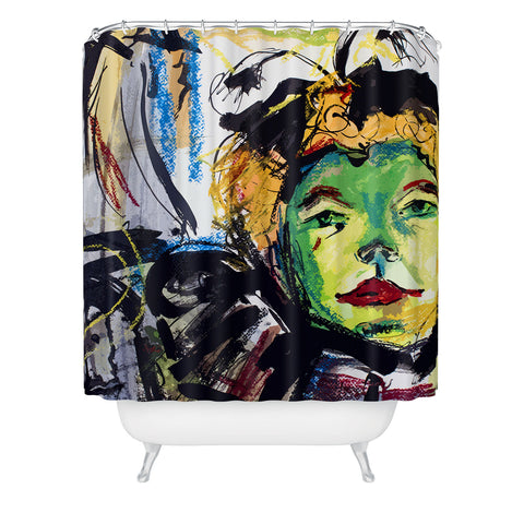 Ginette Fine Art At The Moulin Rouge Abstract Shower Curtain