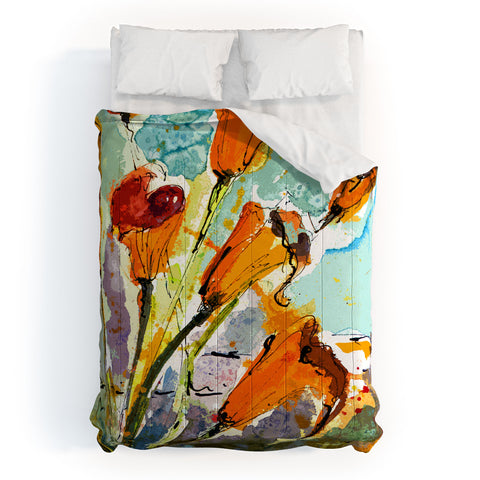 Ginette Fine Art Autumn Lilies Comforter