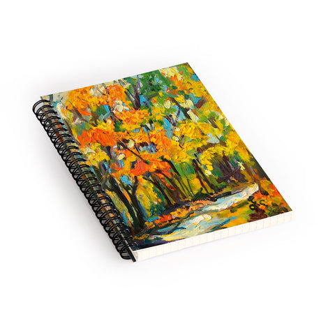 Ginette Fine Art Autumn Woods Spiral Notebook
