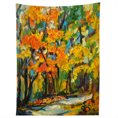 Ginette Fine Art Autumn Woods Tapestry