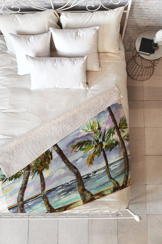 Ginette Fine Art Bahamas Breeze Fleece Throw Blanket