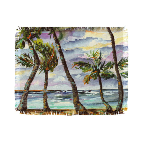 Ginette Fine Art Bahamas Breeze Throw Blanket