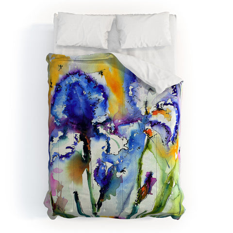 Ginette Fine Art Bearded Irises Comforter