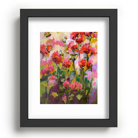 Ginette Fine Art Bee Balm And Bees Recessed Framing Rectangle