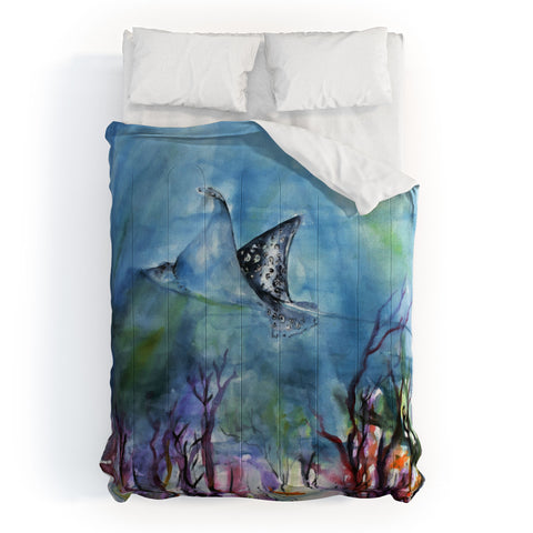 Ginette Fine Art Birds of the Ocean Comforter