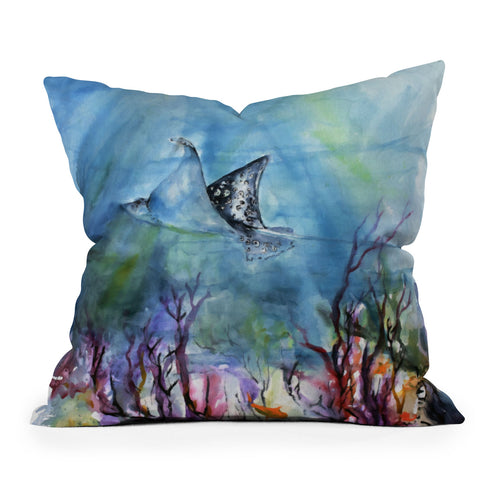 Ginette Fine Art Birds of the Ocean Throw Pillow