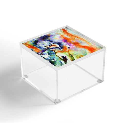 Ginette Fine Art Blue Iris Passion Acrylic Box