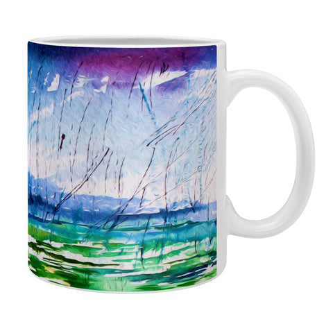 Ginette Fine Art Blue Rain Falling Coffee Mug