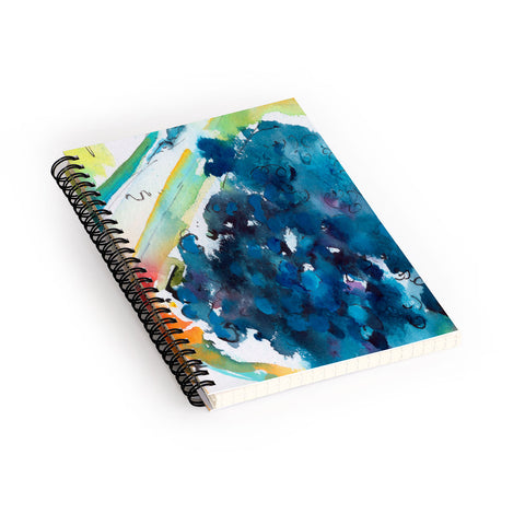 Ginette Fine Art Blueberries Spiral Notebook
