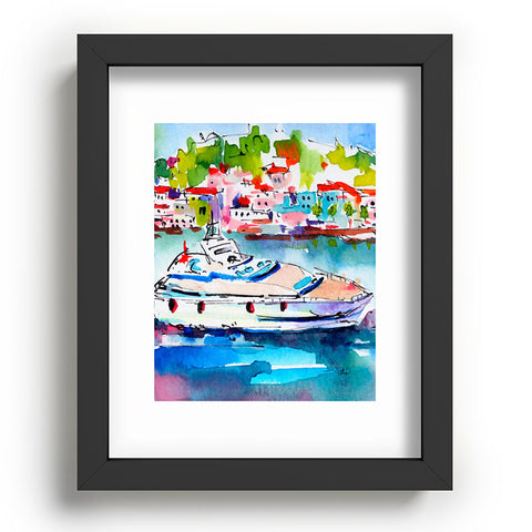 Ginette Fine Art Boating In Italy Recessed Framing Rectangle