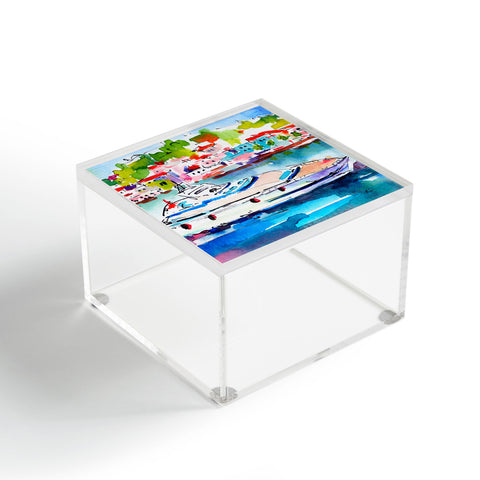 Ginette Fine Art Boating In Italy Acrylic Box