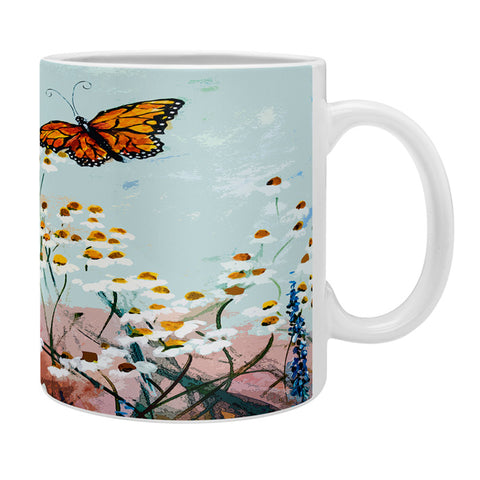 Ginette Fine Art Butterflies In Chamomile 1 Coffee Mug