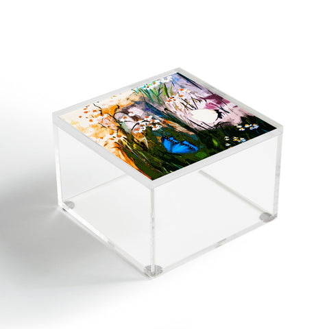 Ginette Fine Art Butterflies In Chamomile 3 Acrylic Box