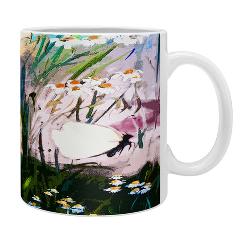 Ginette Fine Art Butterflies In Chamomile 3 Coffee Mug