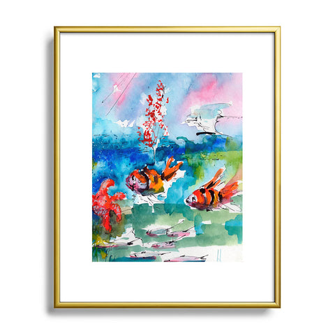 Ginette Fine Art Clownfish Metal Framed Art Print