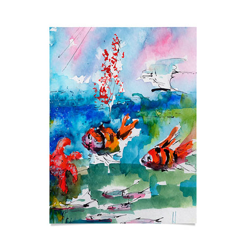 Ginette Fine Art Clownfish Poster