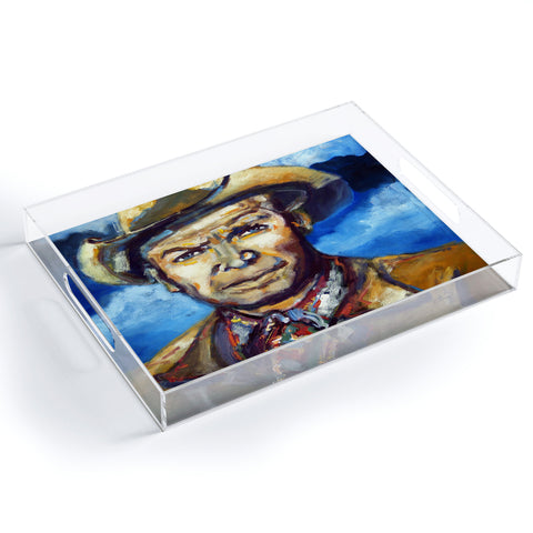 Ginette Fine Art Cowboy Acrylic Tray