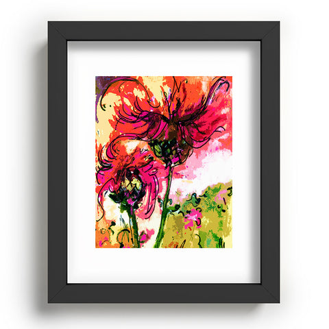 Ginette Fine Art Crazy Wildflowers Recessed Framing Rectangle