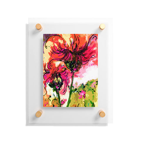 Ginette Fine Art Crazy Wildflowers Floating Acrylic Print