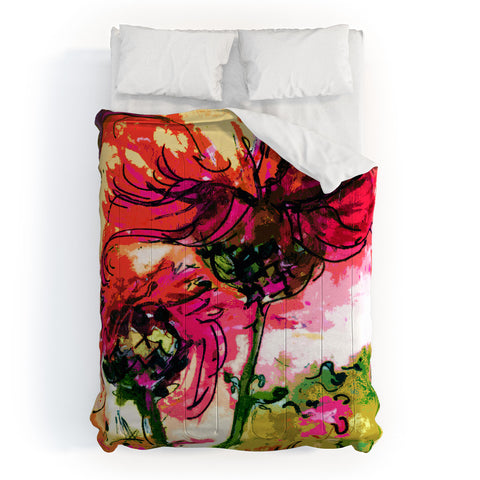 Ginette Fine Art Crazy Wildflowers Comforter