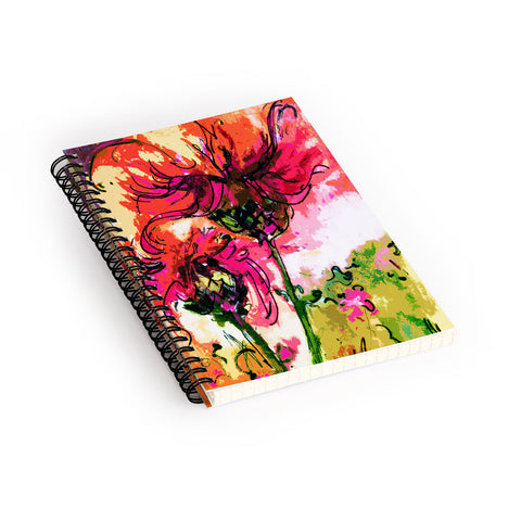 Ginette Fine Art Crazy Wildflowers Spiral Notebook