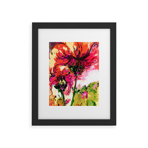 Ginette Fine Art Crazy Wildflowers Framed Art Print