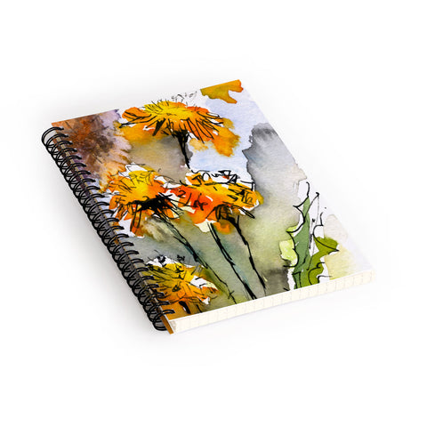 Ginette Fine Art Dandelions Spiral Notebook