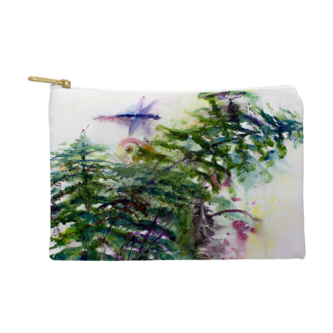 Ginette Fine Art Dragonflies and Fern Pouch