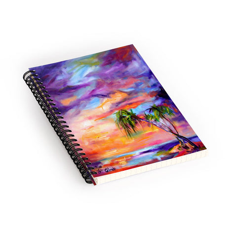 Ginette Fine Art Florida Palms Beach Spiral Notebook
