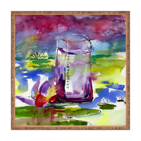 Ginette Fine Art French Perfume Bottle 3 Square Tray
