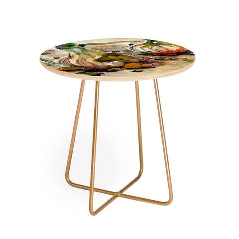 Ginette Fine Art French Yellow Onions Round Side Table