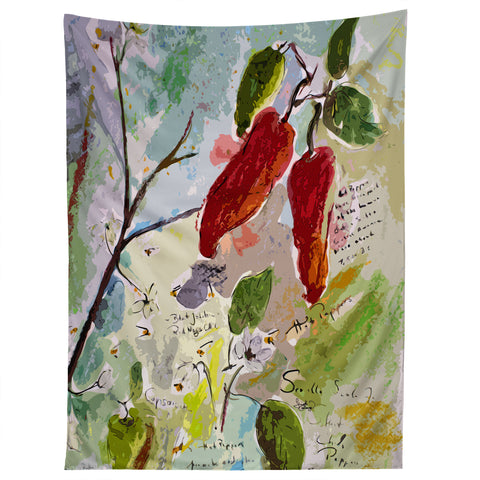 Ginette Fine Art Ghost Pepper Tapestry