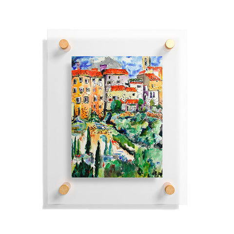 Ginette Fine Art Hillside Provence 1 Floating Acrylic Print