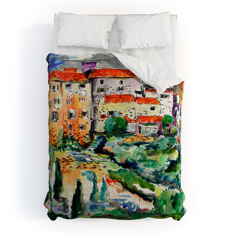 Ginette Fine Art Hillside Provence 1 Comforter