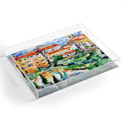 Ginette Fine Art Hillside Provence 1 Acrylic Tray
