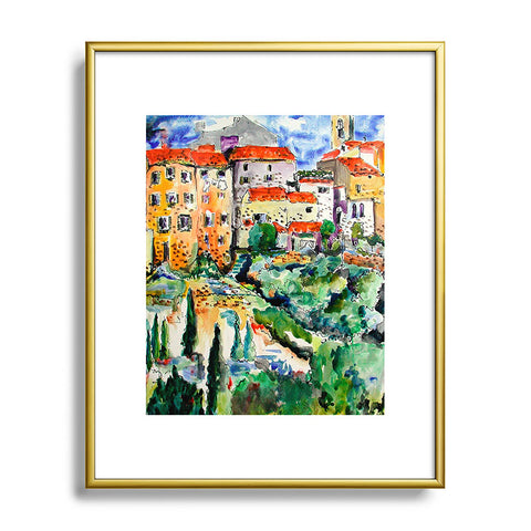 Ginette Fine Art Hillside Provence 1 Metal Framed Art Print