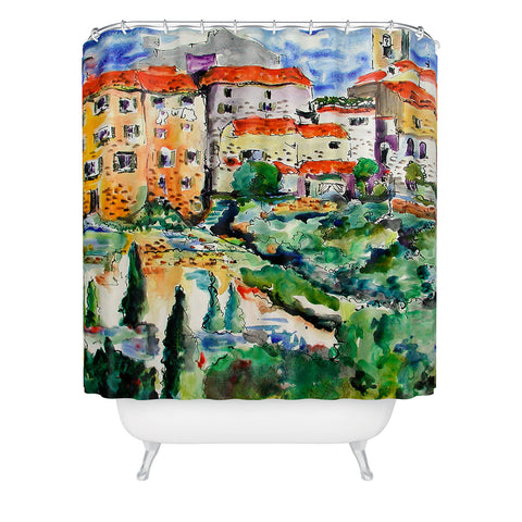 Ginette Fine Art Hillside Provence 1 Shower Curtain