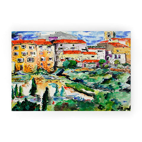 Ginette Fine Art Hillside Provence 1 Welcome Mat
