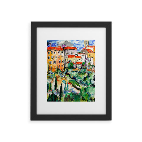 Ginette Fine Art Hillside Provence 1 Framed Art Print
