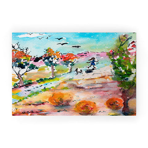Ginette Fine Art Home For The Holidays Welcome Mat